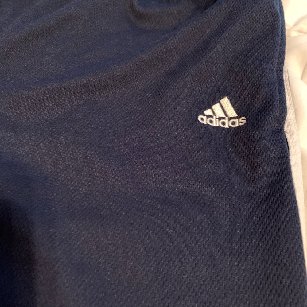 Adidas Navy Three Stripe Jogger Pants - Picture 3 of 4